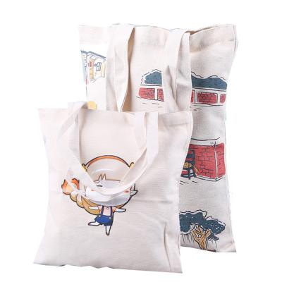 China Customized Eco-Friendly Reusable Gift Bags Shopping Bag Design Logo Totebag Canvas Cotton Natural Tote Bags for sale