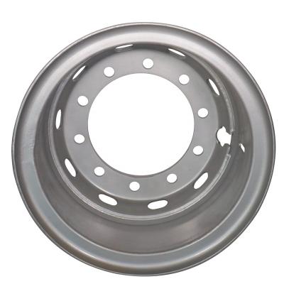 China 8.00V-20 TS16949 Truck Pipe Shaped Steel Wheel Steel Rim For Trailer With High Quality for sale