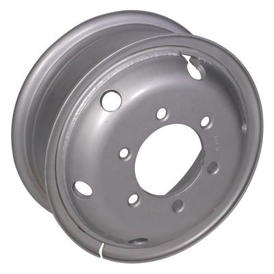 China Steel 5.5-16 pipe shaped steel wheels truck rims with cheap price and good quality for sale