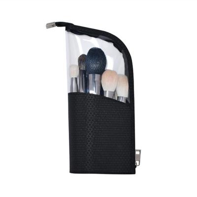 China High Quality PVC Clear Makeup Brush Holder Organizer Bag Professional Artist Brushes Waterproof Travel Bag Makeup Comic Cup for sale