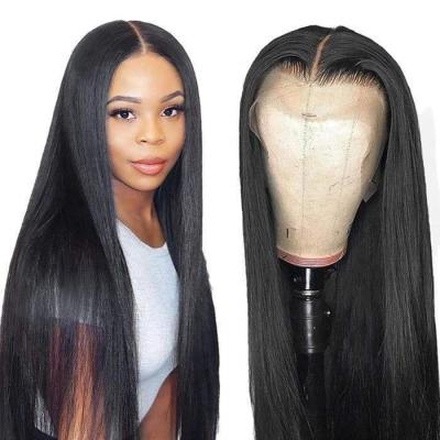 China Silky Straight Wave Straight Virgin Remy Hair Wholesale 10 Sellers 30inches 4*4 13*4 Straight Transparent Lace Hd Human Hair Wigs for sale