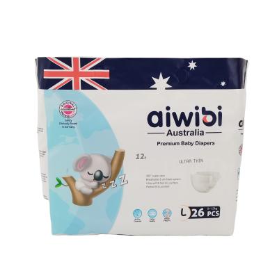 China AIWIBI Australia A1 Printed Brand All High Waist Diaper Suppliers Absorbency Baby Diaper Pants Softly for sale