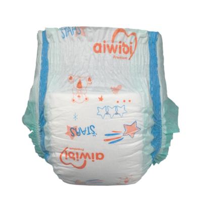 China AIWIBI Brand Diapers Printed Diapers For Baby Produced By Advanced Diver Baby Diapers Making Machine AWB03 for sale