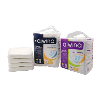 China AIWINA Printed Adult Diapers For Incontinence Care OEM Customized Leak Proof Adult Diapers Thick Adult Diapers for sale