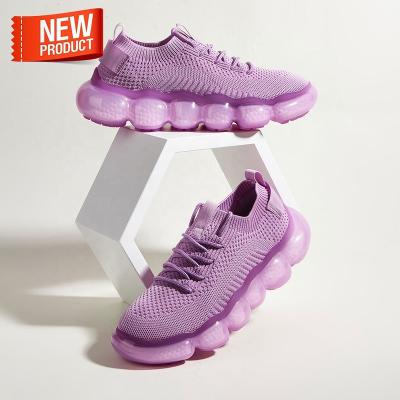 China Fashion Trend Ador Popcorn Outsole New Design Fashion Luxury Purple Women's Custom Shoes With Logo For Womens Sneakers for sale