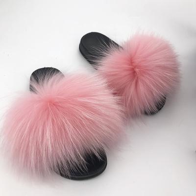 China Fashion Trend Fashion Sandals Ladies Shoes Women 2020 Fur Slides Mink Fur Fluffy Slippers for sale