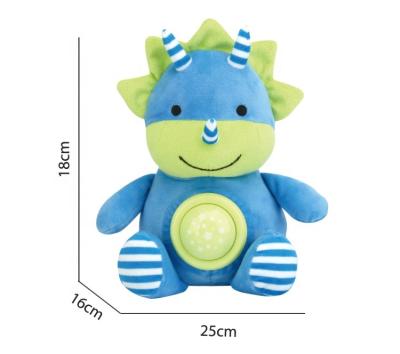 China Custom Stuffed Plush Toy Unicorn Dinosaur Music Stuffed Doll Comfort Plush Toy For Baby for sale