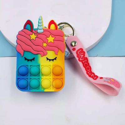 China Fashion Hot Selling Buster Snap Purse Little Bag Unicorn Pop Buster Bag With Key Chain for sale