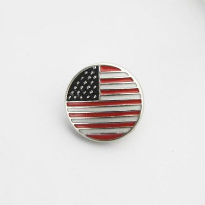 China TRENDY Flash Charms , Silver Color American Flag Snap Charms Jewelry for sale