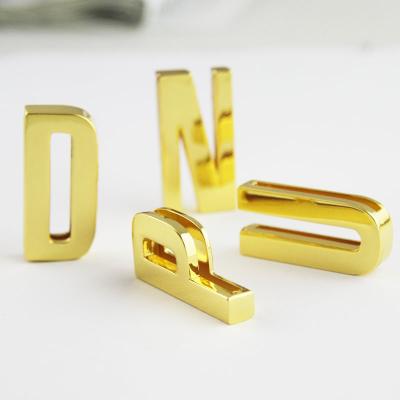 China Wholesale 30mm Gold Color Alphabet Slider Charm DIY CLASSIC Belt DIY Charms Jewelry Accessories for sale