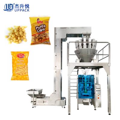 China Multifunctional Food Multihead Weigher Big Corn Puff Food Dry Seed Bag Packing Packing Machine for sale