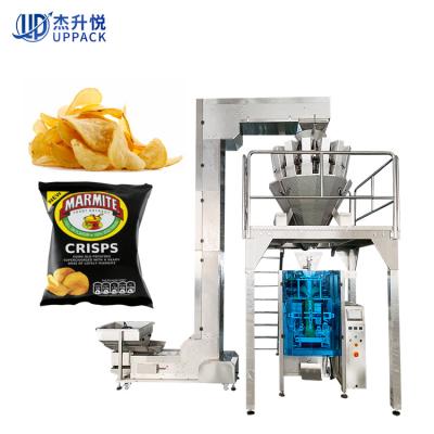 China 100g 120g Food Crisps Fruit Chips Pouch Packaging With Nitrogen Food Machine Automatic Weighing Dry Packaging for sale