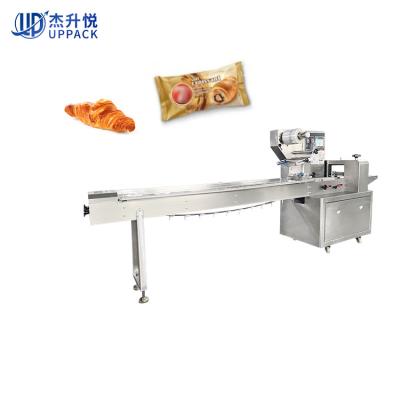 China Easy Operation Fully Automatic Wheating Croissant Bread Cookie Food Wrapping Machines for sale