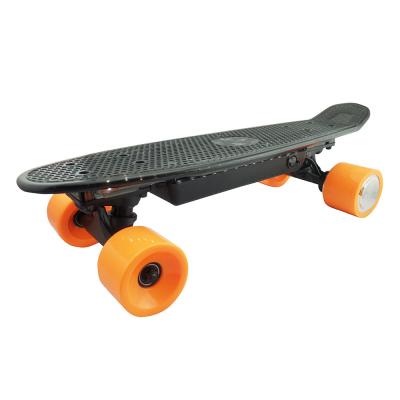 China Wholesale Maple Latest Design Plastic Four Wheel Electric Skateboard With LED Light for sale