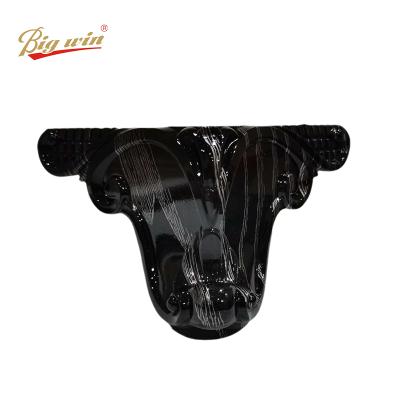 China Modern High Quality Furniture Fittings New Style Plastic Shape Legs Black Sofa Feet for sale