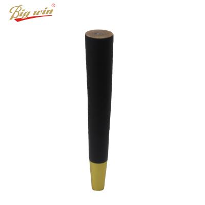 China Gold Wooden Legs Modern Solid Wood Leg For Sofa for sale