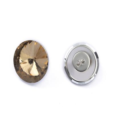 China Viable Clear Crystal Button Diamond Upholstery Headboard Wall Buttons for sale