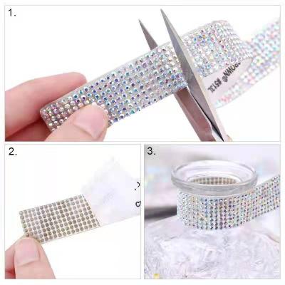 China Factory Bling Flatback bling 24*40cm ab color self adhesive DIY crystly hot drilling for sale