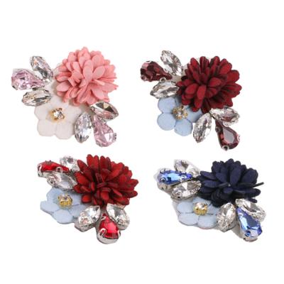 China Environment inspection factory direct sale hot flower fix rhinestone clothing rhinestone gule one band for sale