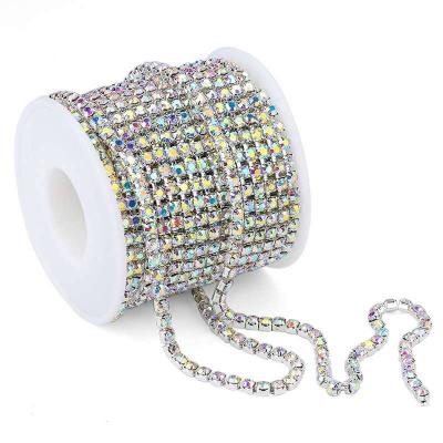 China Pointback 2mm-4mm Rhinestone Claw Chain DIY Claw Drill Claw Chain Mobile Phone Sticker Fake Stone for sale