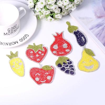 China 2020whosel Flatback rhinestone patch rhinestone hotfix hotfix patch glassSmile for sale