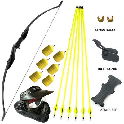 China Hunting Archery Linkboy Recurve 30lbs/40lbs Bow Hunting Bowcs Masks Game Outdoor Sports Bow Tactical Set for sale