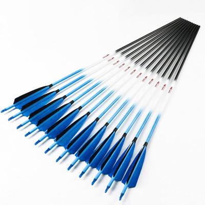 China Linkboy SHOOTING Archery Hunting Bow Arrows ID 6.2MM 100% Pure Carbon Shooting Arrow With 4