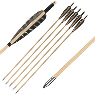 China Hunting Arrows Premium Quality Hide Machine Set Bow Wooden Archery Arrow For Kids for sale