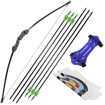 China Linkboy Recurve 20lbs SHOOTING Archery Manipulation Archery Set For Youth Adult Practice Wood Straight Bow Shooting for sale