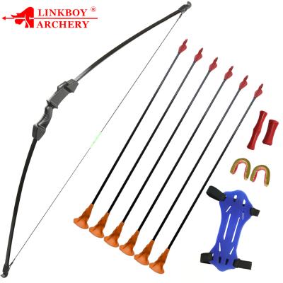 China Archery SHOOTING Recurve Archery Manipulations Set 15-20lbs For Wooden Straight Bow Kit Kids Gift Toy Adult Youth Practice Bow for sale