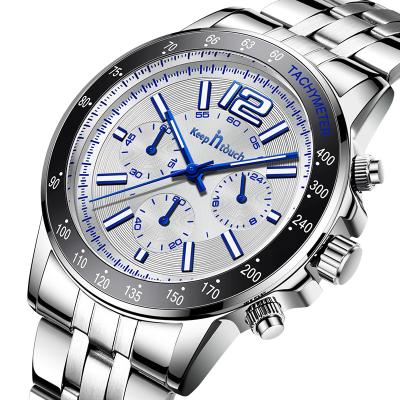 China Wholesale Auto Date Fashion Watches OEM Luxury Stainless Steel Bands Wrist Watch For Men for sale