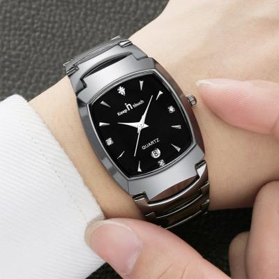 China Luxury Water Resistant Watches Mens Stainless Steel Watches Men Waterproof Stainless Steel Silver Black Dial Male Wrist Watch for sale