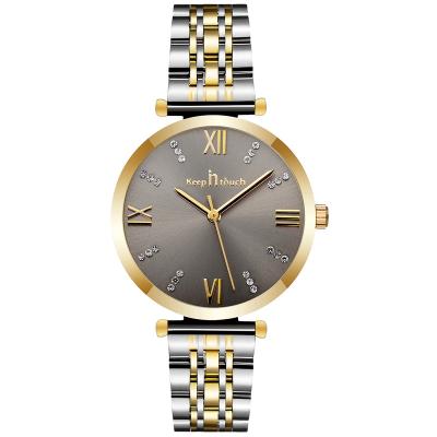 China New fashion waterproof wholesale ladies watch stainless steel waterproof band quartz casual wristwatches for women for sale