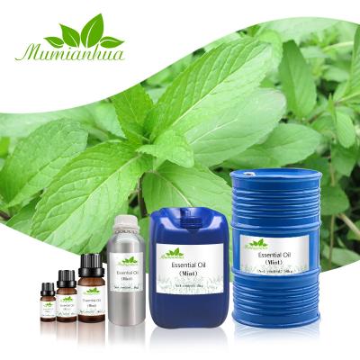 China Best Price 100% Pure Organic Peppermint Essential Oils Skin Revitalizer Factory Extraction Essential Oil Bulk for sale