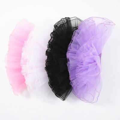 China White Pettiskirt Bust Ballet Four-Layer Anti-wrinkle KYO Children Mesh Dance Skirt Tutu Dance Skirt for sale