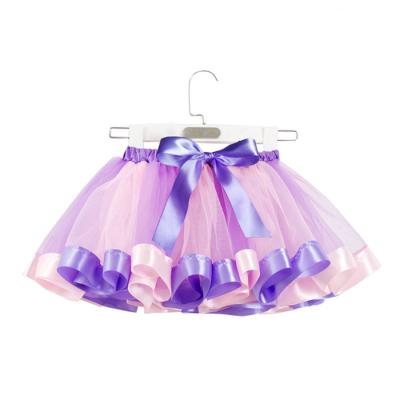 China Anti-wrinkle Boutique Kids Colorful Baby Mix Color Mini Tutu Skirt Kids Girl Lovely Dance Skirts for sale