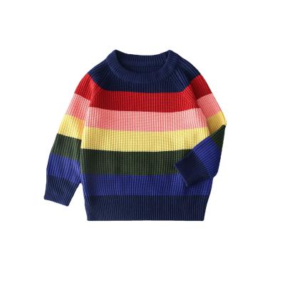 China KYO Rainbow Children Sweater Girls Sustainable Fall / Winter Kids Knitwear Kids Sweater Boys for sale