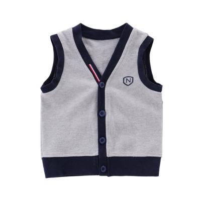 China KYO Children's breathable thin warm vest cotton double-sided jacket knitted vest boys vest for sale