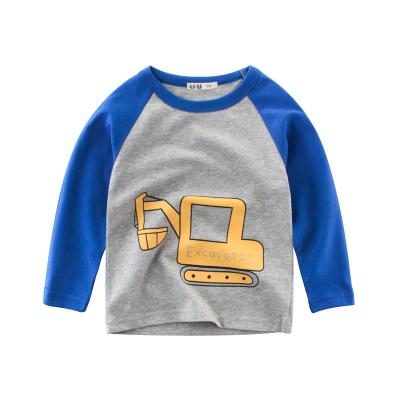 China KYO Autumn Children's Breathable Korean Style Boy T-shirt Long Sleeve Baby Boy Bottoming Shirt Clothes for sale