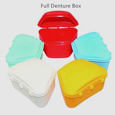 China Dental Various Colors And Regional Sizes For Denture Storage Box Plastic Case Box Denture Container Mouth Guard for sale