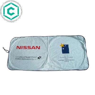 China Fancy Front Window Tyvek Car Sun shade, foldable car tyvek sunshade, promotion car sunshade nylon sunshade for sale