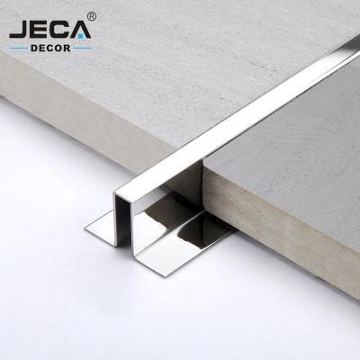 China JECA Modern Stainless Steel Tile Trim Decor Strip 304 Grade Factory Price Metal Patch Panels For Wall Decoration for sale