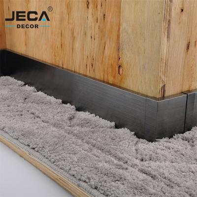 China Foshan JECA Modern High Quality Stainless Steel Skirting Board Profiles For Floor Decoration 304 Stainless Steel Tile Trim for sale