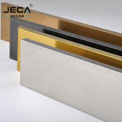 China Foshan JECA Stainless Steel Profiles Skirting Board Modern Skirting Metal Tile Various Sizes High Quality Trims for sale