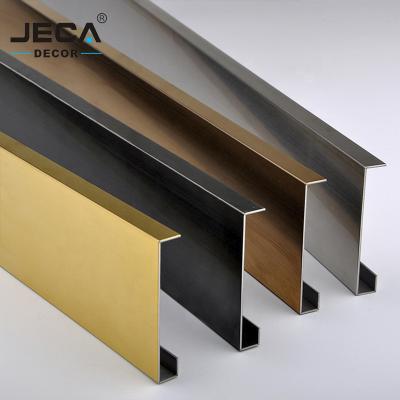 China Free Sample Modern Hot Sale JECA Skirting Panel 304 Stainless Steel Skirting Profiles For Decoration Factory Price for sale