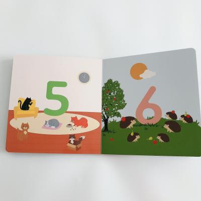 China Eco-Friend Alphabet ABC Board Book Printing Customs Kids Board Book for sale