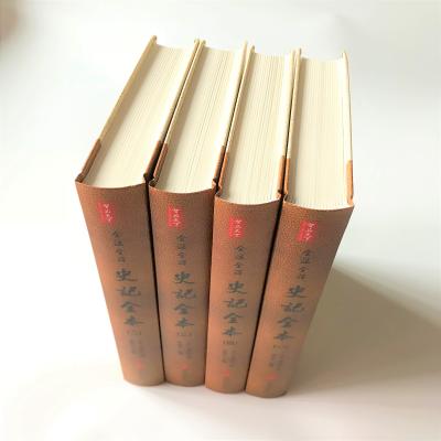 China Eco-Friend Customs Cloth Bound Book Printing Service Round Book Spine for sale