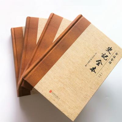 China Eco-Friend Customs PU Hardcover Book Printing Service Round Leather Book Spine for sale