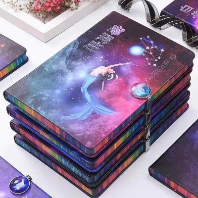 China cheap eco-friend book print papeleria custom leather A5 edge PU leather colored notebook for sale