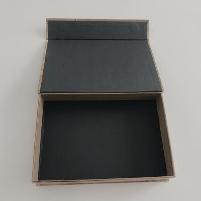 China Eco-Friend Luxury Black Book Shaped Cardboard Box Rigid Magnetic Gift Box for sale